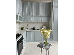 Модульная кухня Ницца — длина 2,3 м, ширина 2 м, 9 цветов фасада на выбор в квартиру