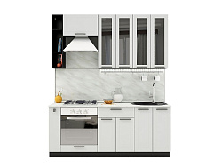 Модульная кухня Глетчер — длина 2 м, 3 цвета фасада на выбор хай-тек