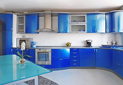 Кухня пластик Аверра 0593 синие