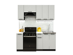 Модульная кухня Глетчер — длина 1,8 м, 3 цвета фасада на выбор минимализм