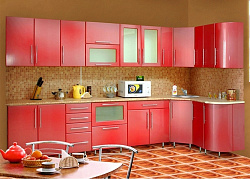 Кухня «Джудит» красная