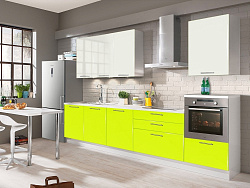 Модульная кухня Базис — длина 3 м, 25 цветов фасада на выбор для студии